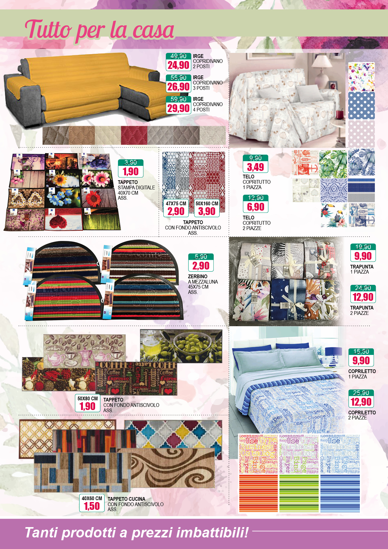 Tante vantaggiose offerte dal 15 al 31 Marzo 2019! Vieni a trovarci nei nostri punti vendita di Legnano (MI) e Licciana Nardi (MS)